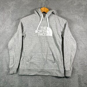 The North Face‎ Womens Gray Long Sleeve Drawstring Pullover Hoodie Size Small